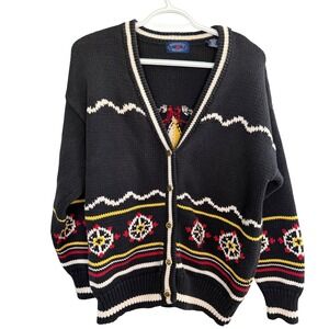 Regatta Sport Nautical Sweater Cardigan L Navy Compass Coastal Fishermancore